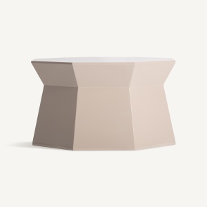 MASUTA DE CAFEA, LAIVES, 65CM, CREM, REF. 37950, CONFECTIONATA DIN MDF SI METAL, VICAL , REALIZATA MANUAL, STIL MODERN - Img 2