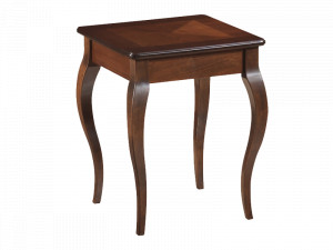MASUTA DE CAFEA PADOVA C, 45 CM, NUC INCHIS, BLAT DIN MDF SI CADRU DIN LEMN, STIL CLASIC