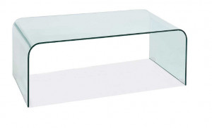 MASUTA DE CAFEA PRIAM A, 120 CM, TRANSPARENTA, DIN STICLA SECURIZATA, STIL MODERN - Img 1