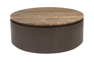 MASUTA DE CAFEA RUSSO, 214322, CONFECTIONATA DIN MDF, ALAMA SI TRAVERTIN, MARO, STIL MODERN - Img 3