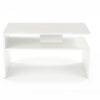 MASUTA DE CAFEA SIGMA, ALB, STIL MODERN, HALMAR - Img 3