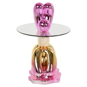 MASUTA DE CAFEA USHA PINK, 825307, CONFECTIONATA DIN POLIRASINA SI STICLA SECURIZATA, STIL MODERN - Img 2