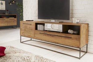 MASUTA TV 165CM, STRAIGHT COD 40296, LEMN MASIV DE SALCAM - Img 3
