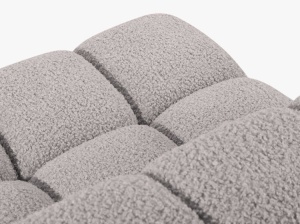 MODUL CANAPEA BELLIS, GRI DESCHIS, CU TAPITERIE DIN TEXTIL BOUCLE ROLF, MICADONI - Img 4