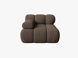 MODUL CANAPEA BELLIS, PE STANGA, MARO, CU TAPITERIE DIN TEXTIL 3D SONIC, MICADONI