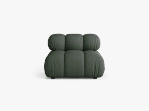 MODUL CANAPEA BELLIS, VERDE INCHIS, CU TAPITERIE DIN TEXTIL STRUCTURAT LIBERTY, MICADONI