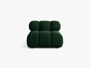 MODUL CANAPEA BELLIS, VERDE SMARALD, CU TAPITERIE DIN CATIFEA BLUVEL, MICADONI