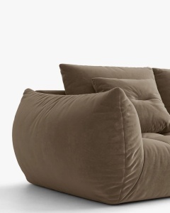 MODUL CANAPEA BLOOM, PE STANGA, MARO DESCHIS, 116X97 CM, CU TAPITERIE DIN TEXTIL CATIFEA CASINO, MICADONI - Img 4