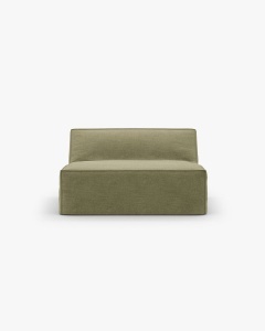 MODUL CANAPEA/COLTAR JODIE, 100X99 CM, VERDE DESCHIS, TAPITAT CU TAPITERIE DIN TEXTIL STRUCTURAT LINS, MICADONI - Img 2