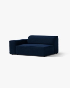MODUL CANAPEA/COLTAR JODIE, 122X99 CM, ALBASTRU ROYAL, PE STANGA, TAPITAT CU TAPITERIE DIN TEXTIL CATIFEA BLUVEL, MICADONI - Img 2