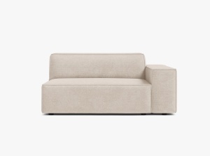 MODUL CANAPEA/COLTAR JODIE, 122X99 CM, BEJ, PE DREAPTA, TAPITAT CU TAPITERIE DIN TEXTIL STRUCTURAT LIBERTY, MICADONI