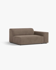 MODUL CANAPEA/COLTAR JODIE, 122X99 CM, CAPPUCCINO, PE DREAPTA, TAPITAT CU TAPITERIE DIN TEXTIL STRUCTURAT LIBERTY, MICADONI - Img 2