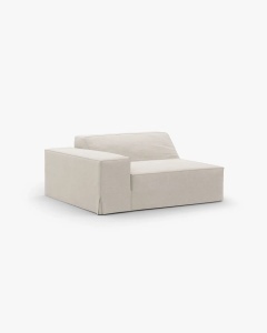 MODUL CANAPEA/COLTAR JODIE, 122X99 CM, NATURAL, TAPITAT CU TAPITERIE DIN TEXTIL STRUCTURAT LINS, MICADONI