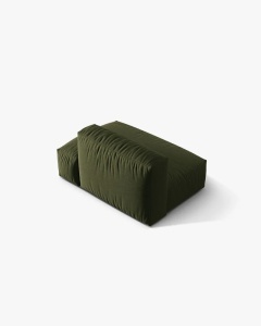 MODUL CANAPEA/COLTAR MARTINA, 133X106 CM, PE DREAPTA, VERDE, TAPITAT CU TAPITERIE DIN TEXTIL STRUCTURAT BOSTON, MICADONI - Img 3