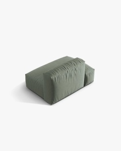 MODUL CANAPEA/COLTAR MARTINA, 133X106 CM, PE STANGA, VERDE MUSCHI, TAPITAT CU TAPITERIE DIN TEXTIL STRUCTURAT BOSTON, MICADONI - Img 3