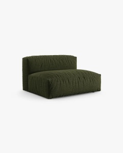 MODUL CANAPEA/COLTAR MARTINA, 76X130 CM, VERDE, TAPITAT CU TAPITERIE DIN TEXTIL STRUCTURAT BOSTON, MICADONI - Img 2