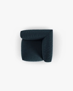 MODUL CANAPEA/COLTAR MARTINA, 90X120 CM, BLUE JEANS, TAPITAT CU TAPITERIE DIN TEXTIL STRUCTURAT BOSTON, MICADONI - Img 4
