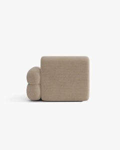 MODUL CANAPEA/COLTAR NEO, PE DREAPTA, NISIPIU, 110X100 CM, TAPITAT CU TAPITERIE DIN TEXTIL CHENILLE SILENCIO, MICADONI - Img 4