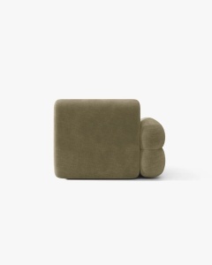 MODUL CANAPEA/COLTAR NEO, PE STANGA,VERDE MASLINIU DESCHIS, 110X100 CM, TAPITAT CU TAPITERIE DIN TEXTIL CHENILLE GOLD, MICADONI - Img 4