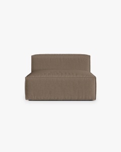 MODUL CANAPEA/COLTAR NURIA CAPPUCCINO, 120X110 CM, TAPITAT CU TAPITERIE DIN TEXTIL STRUCTURAT LIBERTY, MICADONI