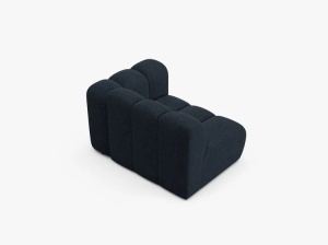 MODUL CANAPEA LUPIN, 114 CM, PE DREAPTA, ALBASTRU MARIN, CU TAPITERIE DIN TEXTIL CHENILLE EDEN, MICADONI - Img 3