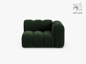MODUL CANAPEA LUPIN, 114 CM, PE DREAPTA, VERDE SMARALD, CU TAPITERIE DIN TEXTIL CATIFEA VENUS, MICADONI