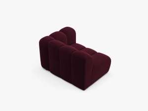 MODUL CANAPEA LUPIN, 114 CM, PE DREAPTA, VISINIU, CU TAPITERIE DIN TEXTIL CATIFEA VENUS, MICADONI - Img 3