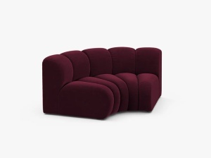 MODUL CANAPEA LUPIN, 185 CM, VISINIU, CU TAPITERIE DIN TEXTIL CATIFEA VENUS, MICADONI - Img 2