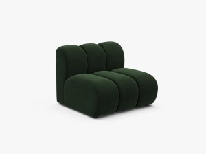 MODUL CANAPEA LUPIN, 90 CM, VERDE SMARALD, CU TAPITERIE DIN TEXTIL CATIFEA VENUS, MICADONI - Img 2