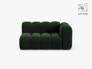 MODUL CANAPEA LUPIN, PE DREAPTA, 144 CM, VERDE SMARALD, CU TAPITERIE DIN TEXTIL CATIFEA VENUS, MICADONI