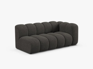 MODUL CANAPEA LUPIN, PE DREAPTA, 173 CM, GRI INCHIS, CU TAPITERIE DIN TEXTIL CHENILLE EDEN, MICADONI - Img 2