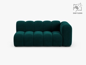 MODUL CANAPEA LUPIN, PE DREAPTA, 173 CM, PETROL INTENS, CU TAPITERIE DIN TEXTIL CATIFEA VENUS, MICADONI