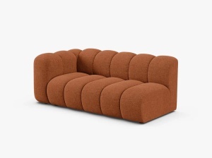 MODUL CANAPEA LUPIN, PE STANGA, 173 CM, CARAMIZIU, CU TAPITERIE DIN TEXTIL CHENILLE EDEN, MICADONI - Img 2