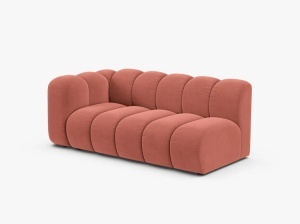 MODUL CANAPEA LUPIN, PE STANGA, 173 CM, CORAI, CU TAPITERIE DIN TEXTIL CATIFEA SALVADOR, MICADONI - Img 2