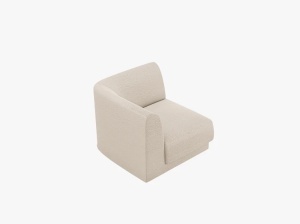 MODUL CANAPEA MILEY, BEJ, CU TAPITERIE DIN TEXTIL BOUCLE BALOO, MICADONI - Img 4