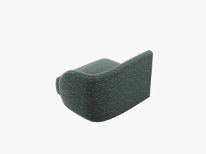 MODUL CANAPEA MILEY, PE DREAPTA, VERDE BENZINA, CU TAPITERIE DIN TEXTIL CHENILLE HAGA, MICADONI - Img 3