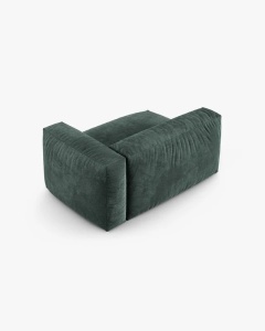 MODUL COLTAR/CANAPEA MARTINA, 120X160 CM, PE DREAPTA, ADANCIME SCAUN 90 CM, VERDE MUSCHI, TAPITAT CU TAPITERIE DIN TEXTIL CATIFEA VOGUE, MICADONI - Img 3