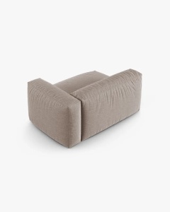 MODUL COLTAR/CANAPEA MARTINA, 120X160 CM, PE DREAPTA, ADANCIME SCAUN 90 CM, BEJ INCHIS, TAPITAT CU TAPITERIE DIN TEXTIL STRUCTURAT BOSTON, MICADONI - Img 3