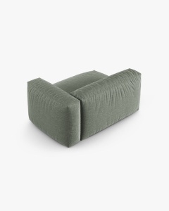 MODUL COLTAR/CANAPEA MARTINA, 120X160 CM, PE DREAPTA, ADANCIME SCAUN 90 CM, VERDE MUSCHI, TAPITAT CU TAPITERIE DIN TEXTIL STRUCTURAT BOSTON, MICADONI - Img 3