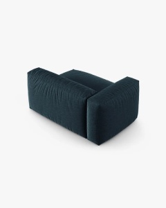 MODUL COLTAR/CANAPEA MARTINA, 120X160 CM, PE STANGA, ADANCIME SCAUN 90 CM, BLUE JEANS, TAPITAT CU TAPITERIE DIN TEXTIL STRUCTURAT BOSTON, MICADONI - Img 3