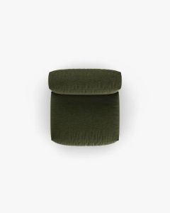 MODUL COLTAR/CANAPEA MARTINA, 120X92 CM, ADANCIME SCAUN 90 CM, VERDE, TAPITAT CU TAPITERIE DIN TEXTIL STRUCTURAT BOSTON, MICADONI - Img 4