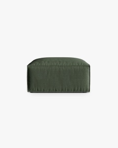 MODUL COLTAR/CANAPEA NURIA VERDE MUSCHI, 85X85 CM, TAPITAT CU TAPITERIE DIN TEXTIL STRUCTURAT LIBERTY, MICADONI