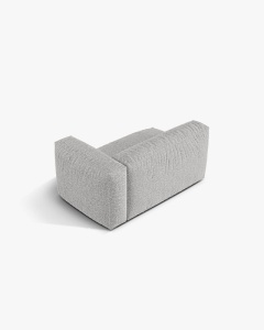 MODUL COTIERA CANAPEA/COLTAR MARTINA, 160X106 CM, PE DREAPTA, ARGINTIU, TAPITAT CU TAPITERIE DIN TEXTIL CATIFEA VOGUE, MICADONI - Img 3