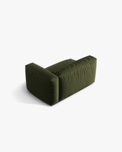 MODUL COTIERA CANAPEA/COLTAR MARTINA, 160X106 CM, PE DREAPTA, VERDE, TAPITAT CU TAPITERIE DIN TEXTIL STRUCTURAT BOSTON, MICADONI - Img 3