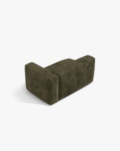 MODUL COTIERA CANAPEA/COLTAR MARTINA, 160X106 CM, PE DREAPTA, VERDE MUSCHI, TAPITAT CU TAPITERIE DIN TEXTIL CORDOI TILIA, MICADONI - Img 3