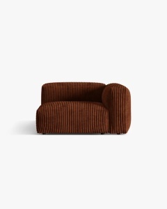 MODUL LATERAL PENTRU CANAPEA MARTINA, PE DREAPTA, CARAMIZIU, TAPITAT CU TAPITERIE DIN TEXTIL CORDOI TILIA, MICADONI