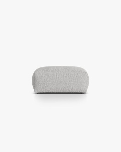 MODUL POUF CANAPEA/COLTAR MARTINA, 103X73 CM, ARGINTIU, TAPITAT CU TAPITERIE DIN TEXTIL BOUCLE MONET, MICADONI