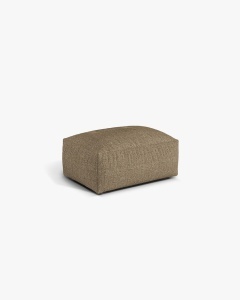 MODUL POUF CANAPEA/COLTAR MARTINA, 103X73 CM, CAPPUCCINO, TAPITAT CU TAPITERIE DIN TEXTIL BOUCLE MONET, MICADONI - Img 2