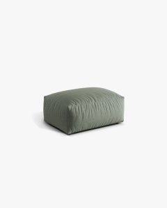 MODUL POUF CANAPEA/COLTAR MARTINA, 103X73 CM, VERDE MUSCHI, TAPITAT CU TAPITERIE DIN TEXTIL STRUCTURAT BOSTON, MICADONI - Img 2