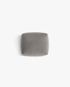 MODUL POUF PENTRU COLTAR CHRIS, 85X100, GRI, CU TAPITERIE DIN TEXTIL CATIFEA CASINO, MICADONI - Img 3